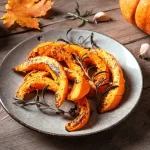 Zucca arrostita con aglio ed erbe